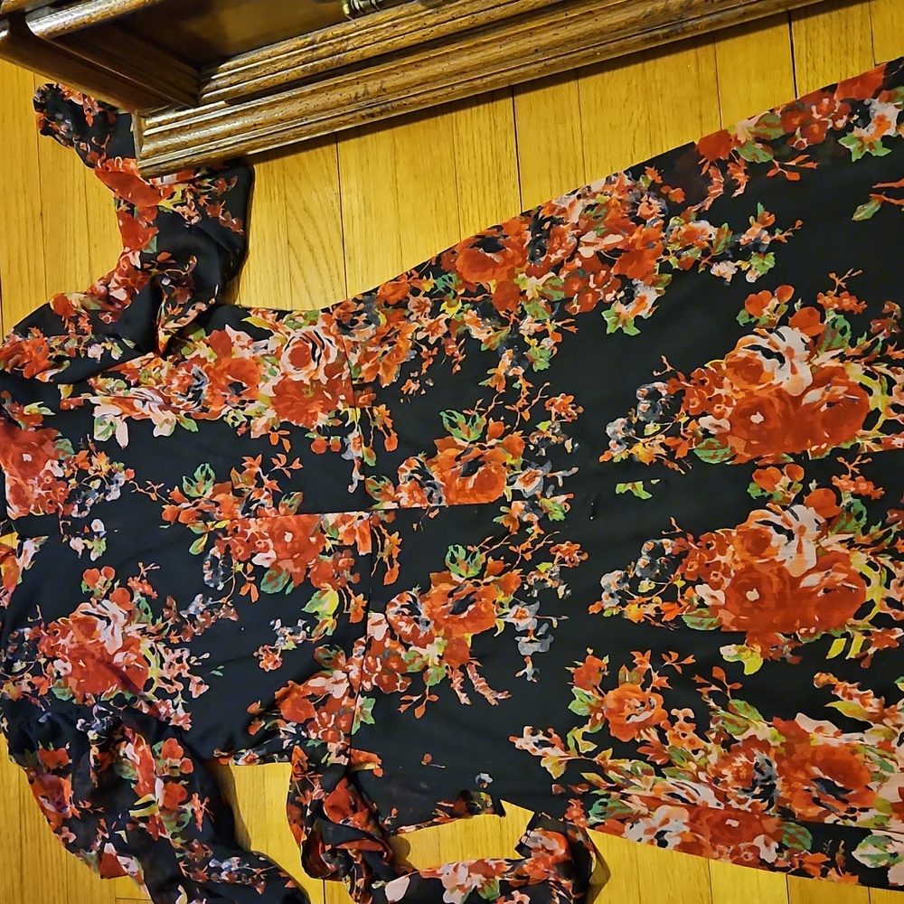 London Times Size 12 Faux Wrap Dress - Picture 12 of 16